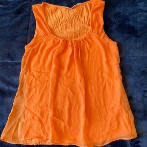 New York and co dressy tank top. Orange and flowy!